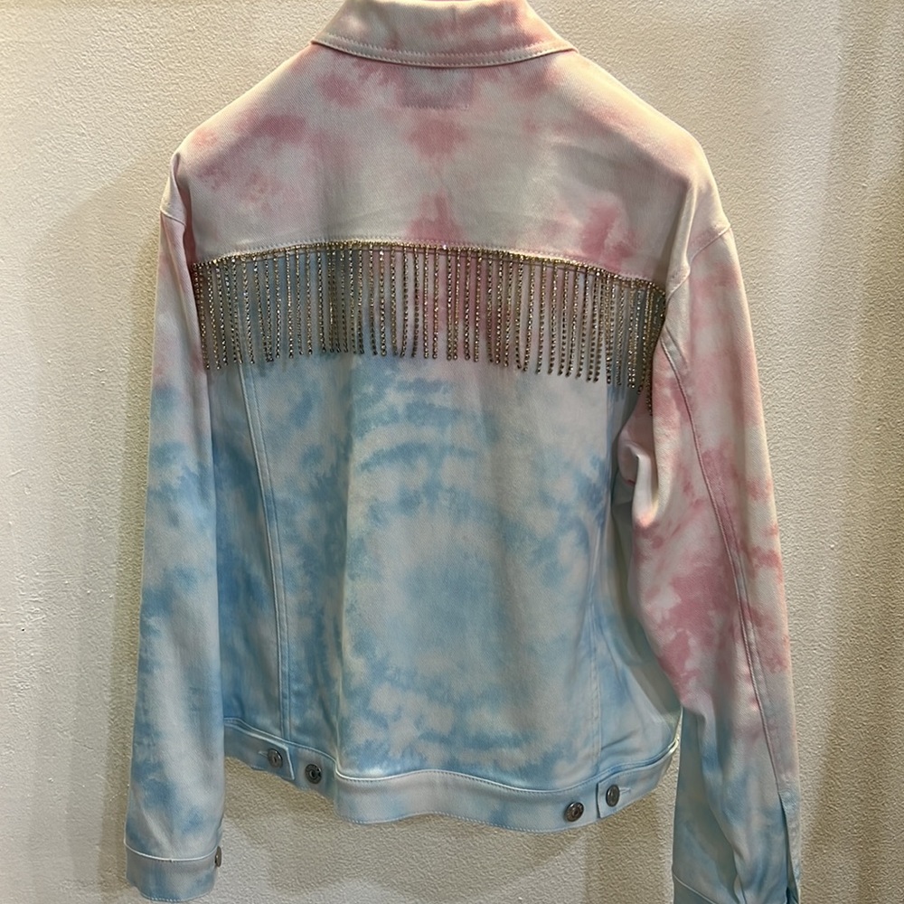 Chiara Ferragni Tie Dye Denim Jacket - Picture 2 of 5